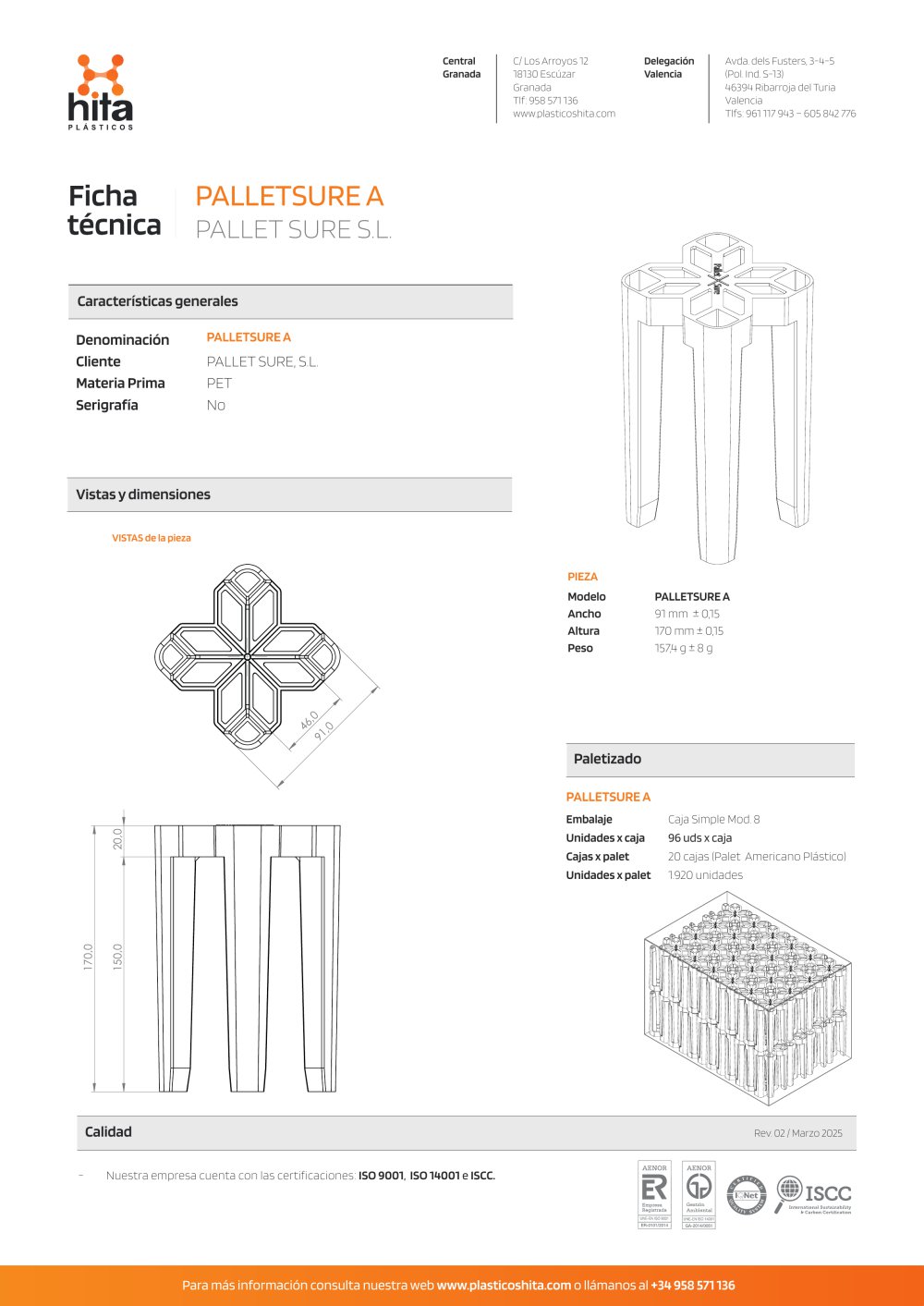 Technical sheet - Pallet Sure
