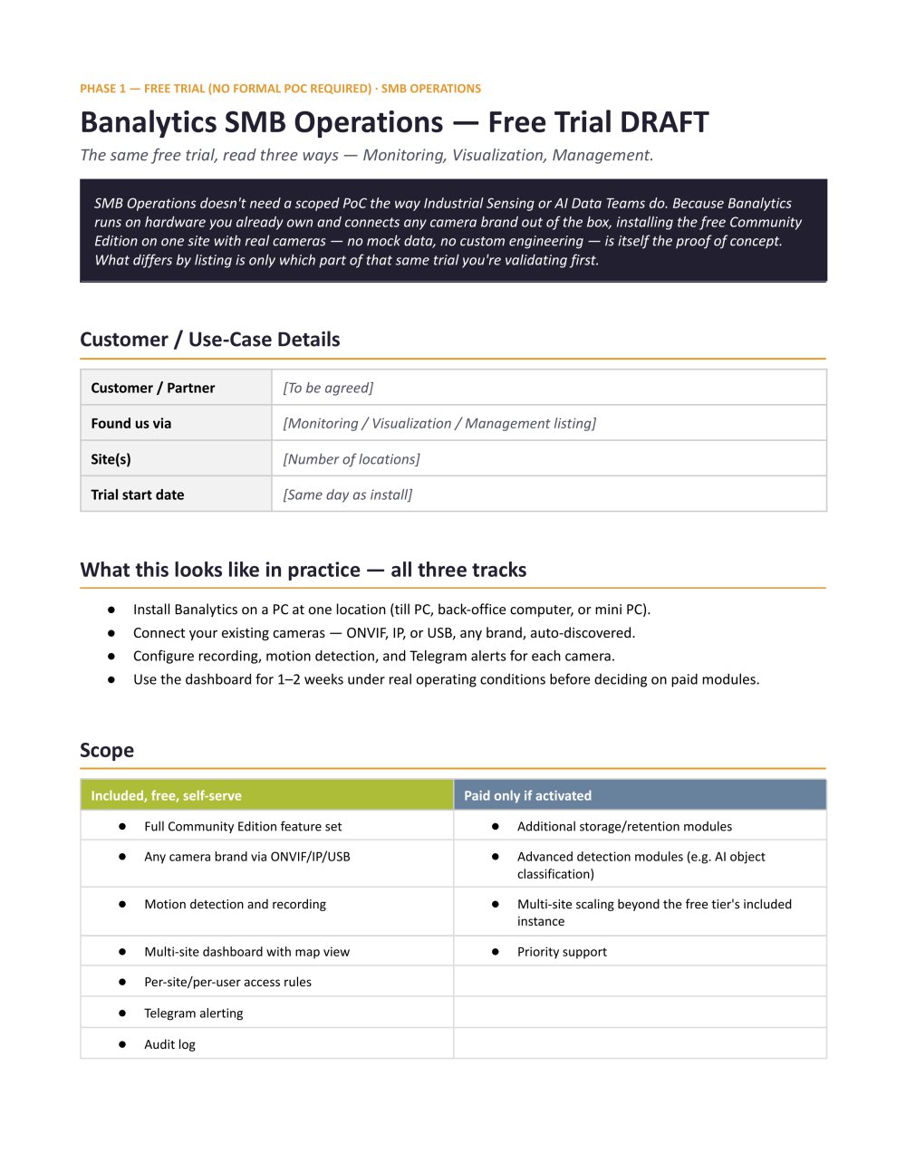 Banalytics SMB Operations &mdash; Free Trial DRAFT - BANALYTICS sp. z o.o.