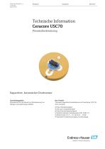 Technische Information - Ceracore USC70