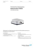 Technische Information - Radarmodul UTR30-1