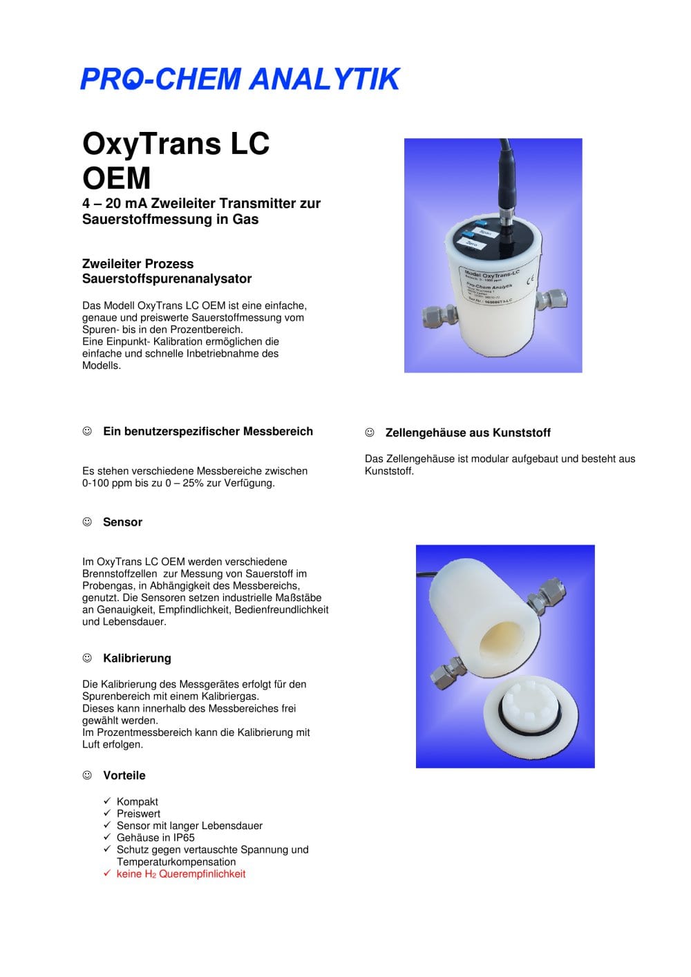 OxyTrans LC OEM - Pro-Chem-Analytik GmbH & Co. KG