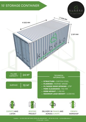 15' STORAGE CONTAINER