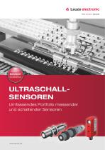 Ultraschall-Sensoren – Comprehensive product portfolio of measuring and switching sensors - 1