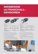 Ultraschall-Sensoren – Comprehensive product portfolio of measuring and switching sensors - 4