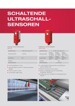 Ultraschall-Sensoren – Comprehensive product portfolio of measuring and switching sensors - 6