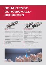 Ultraschall-Sensoren – Comprehensive product portfolio of measuring and switching sensors - 8