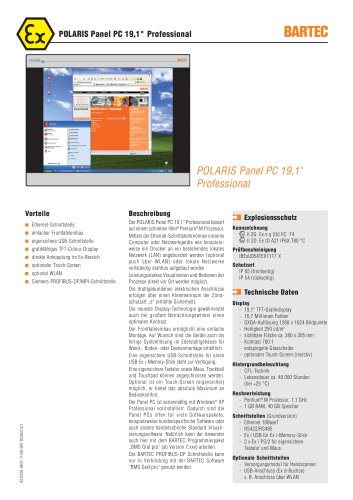 POLARIS Panel PC 19,1" Professional