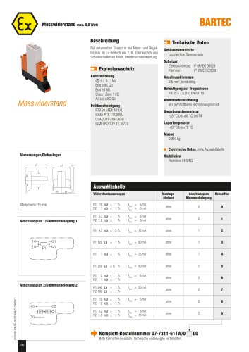 (Precision) Resistors max. 0.8 W