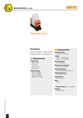 (Precision) Resistors max. 1.2 W