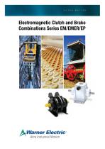 Electromagnetic Clutch and Brake Combinations Series EM/EMER/EP