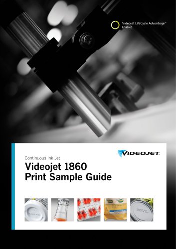 Videojet 1860 Print Sample Guide