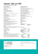 Videojet® 2351 and 2361 - 2