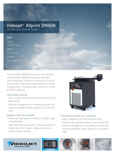 Videojet Allprint DN50A Nd:YAG Laser Marking System