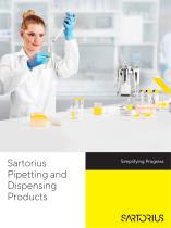 Sartorius Pipetting and Dispensing Products