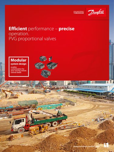 Efficient  performance ?  precise operation.  PVG proportional valves