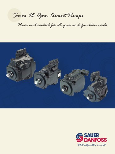 Series 45 Open Circuit Axial Piston Pumps, Sales Flyer