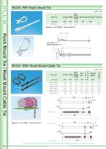 RCCN  PMT Push Mount Tie / RMC Rivet Mount Cable Tie B17