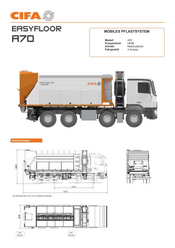 EASYFLOOR A70 - DE | Datasheet