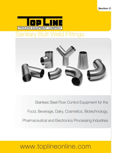 Top Line Sanitary Butt Weld Fittings