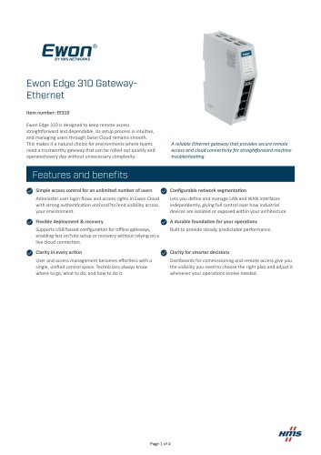 Ewon Edge 310 Gateway- Ethernet