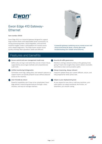 Ewon Edge 410 Gateway- Ethernet