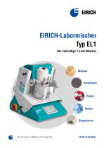 EIRICH-Labormischer Typ EL1