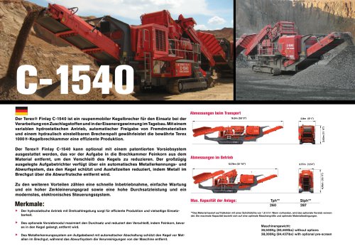 Terex® Finlay C-1540