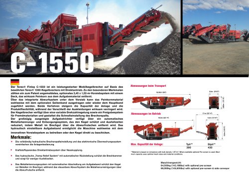 Terex® Finlay C-1550