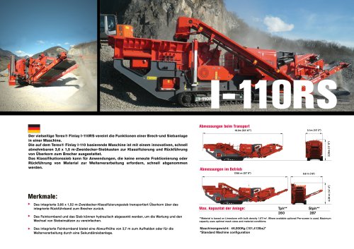 Terex® Finlay I-110RS