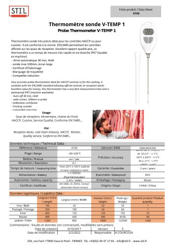 Probe Thermometer V-TEMP 1