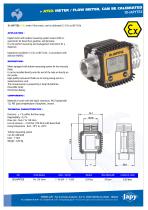 ATEX meter, flow meter: ID-JAPYTEX