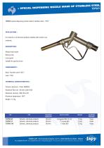 Dispensing gun made of stainless steel-PTFE: TOPW1i