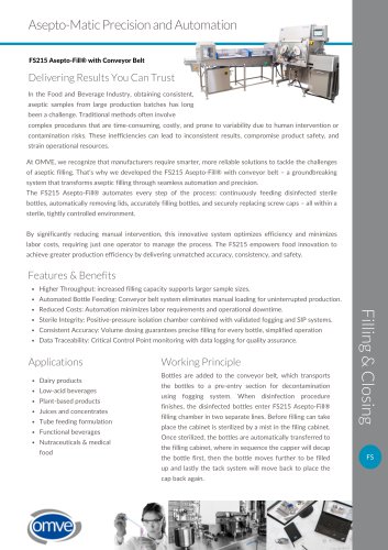 OMVE FS215 Asepto-Fill&reg;