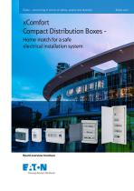 Eaton – convincing in terms of safety, quality and diversity  xComfort Compact Distribution Boxes - Home match for a safe electrical installation system