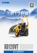 XCMG small road roller XD120VT