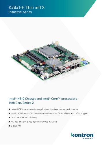 K3831-H Thin mITX