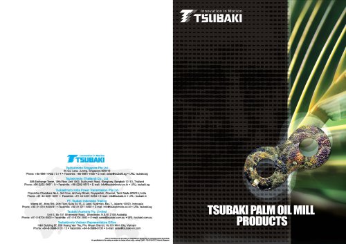 Tsubaki Palm Oil Mill Products