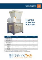 TWO SHAFT-SHREDDER-K 25HP SERIES-SATRINDTECH SRL