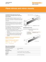 Data sheet: Plane mirrors and mirror mounts