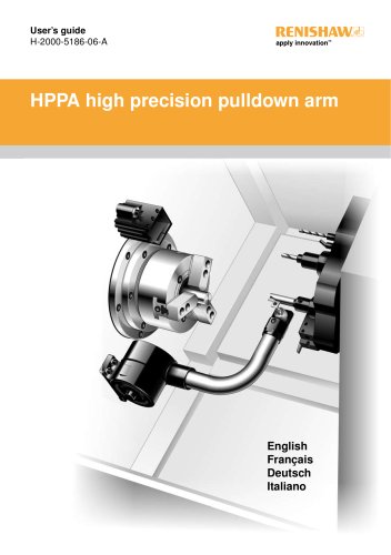 HPPA high precision pull-down arm user's guide