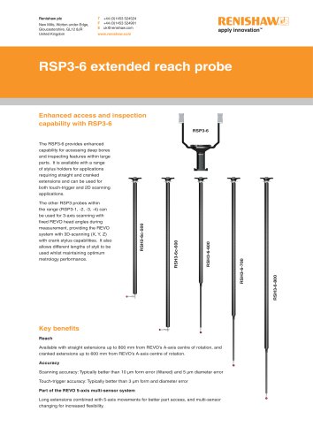 RSP3-6 extended reach probe