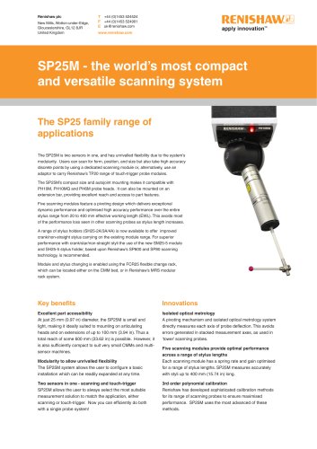 SP25M - the world’s most compact  and versatile scanning syste