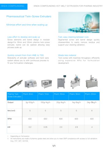 XINDA Hot Melt Extruder