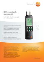 Differenzdruck-Messgerät - testo 526 - 1