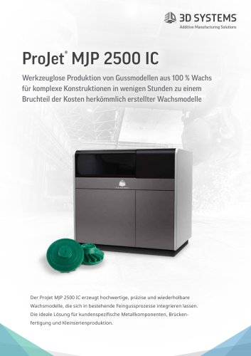 ProJet®  MJP 2500 IC