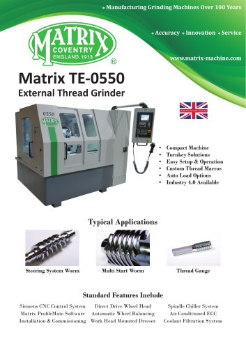 TE-0550 External Thread Grinder