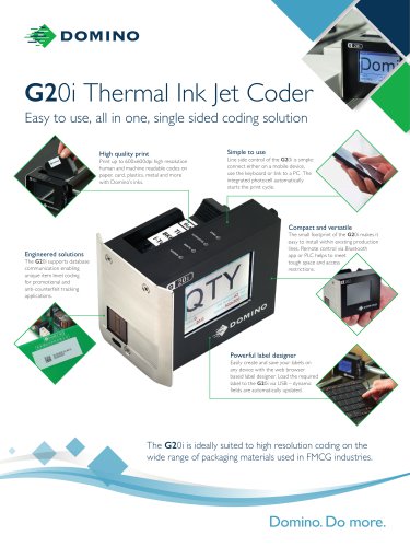 Domino G20i Datasheet