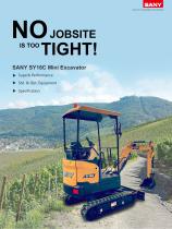 SANY SY16 mini excavator