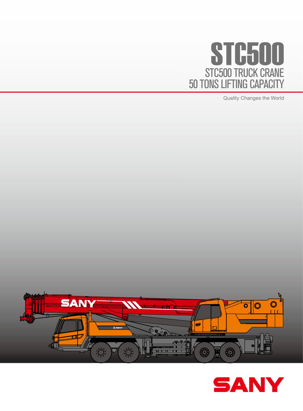 STC500 50ton stable truck crane - SANY