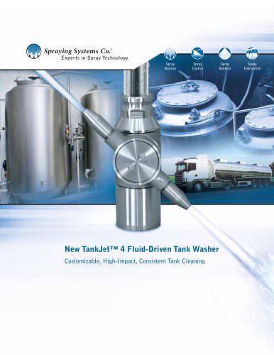 New TankJet 4 Fluid-Driven Tank Washer